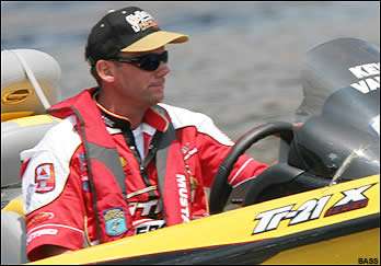Kevin VanDam studies the waters of the Three Rivers.