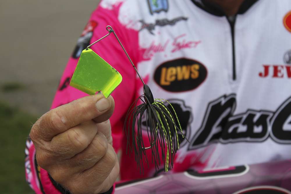 Topwater is a great technique as well, this is a War Eagle Buzzbait.