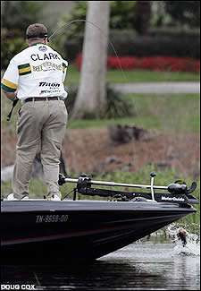 Preston Clark has another bass to add to his total.