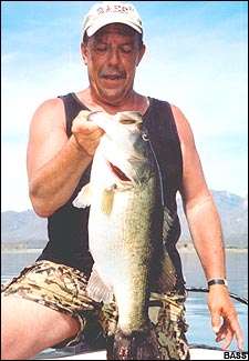
	<strong>Robert L. Beaudry</strong>
<p>
	12 pounds, 13 ounces<br />
	4/15/2005; 10:00 a.m.<br />
	Lake El Salto, Mexico<br />
	<b>Lure</b>: 3/4-ounce Bill Dance Fat Free Shad (baby bass)<br />
	<b>Depth</b>: 5 feet, open water</p>
