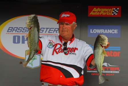 Jerry Williams, of Conway, AR, caught the Purolator Big Bass of Day Three, a 5 lbs. 13 oz. lunker