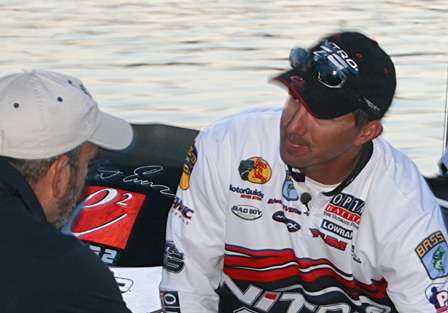 Leader Edwin Evers is reluctant to reveal his top lures and techniques, even on the final morning.