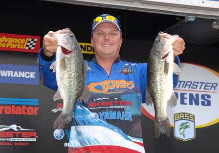 Texas angler Lance Vick brought in 13-9 today to finish in 34th place.