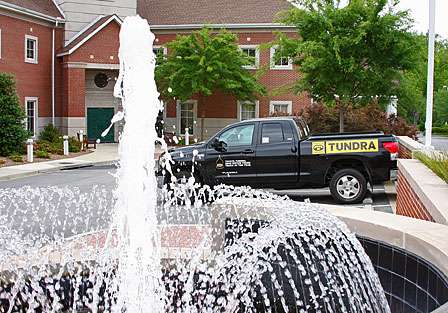 Toyota Tundras lined the drive in front of the Lexington Community Complex building in beautiful Lexington, S.C.