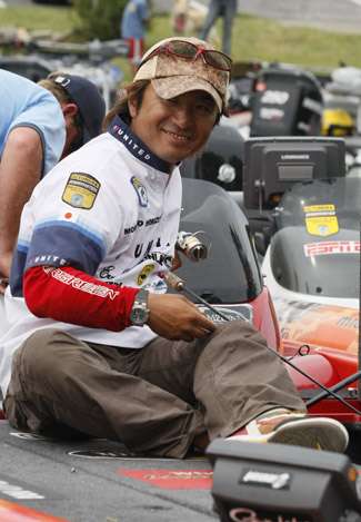 Japanese angler Morizo Shimizu puts his rods away after a disappointing Day Two (5-2).
