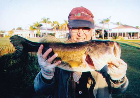 <strong>John Roberts</strong>
<p>
	10 pounds, 8 ounces<br />
	Private Pond, Fla.<br />
	Lure: 6-inch Berkley Finesse Worm</p>
