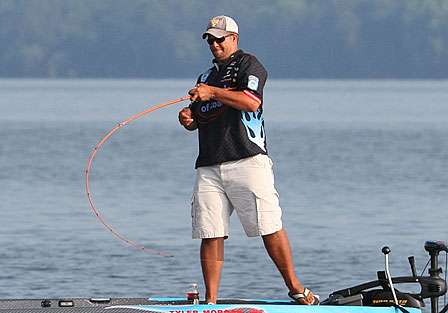 Starks' fish were where they were supposed to be early on Day Three and he was quickly putting together a limit.