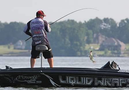 John Murray started the day in fifth place and had a small limit early in the day.