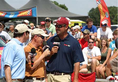 BASS Tournament Director Trip Weldon was one of the guests on the live broadcast of 'Hooked Up.'