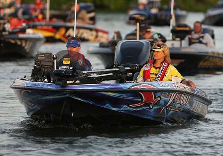 Women's Bassmaster Tour pro Lila Bass will fish with Elite Series pro Jeff Reynolds on Day Two.