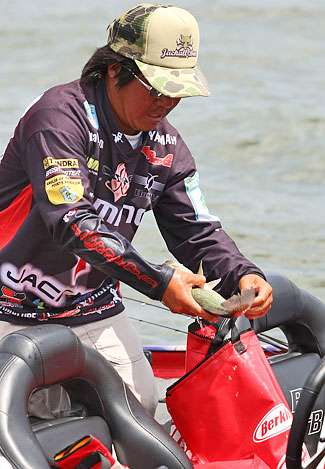 Kotaro Kiriyama struggled on Old Hickory Lake and failed to make the cut, finishing 75th with 13 pounds, 5 ounces.