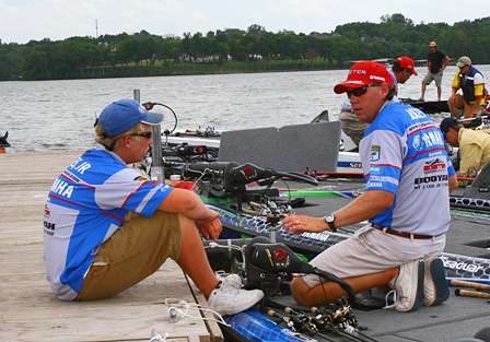 Alton Jones and Alton Jones Jr. both made the cut to fish on Saturday.