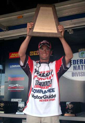 Jamie Laiche won his second consecutive Central Divisional title at Lewis & Clark Reservoir in South Dakota.