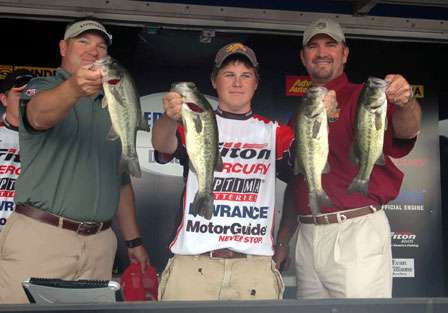 The top catch of the day was Drew Creel's bag of four fish weighing 7 pounds, 14 ounces.