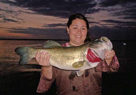 <strong>Alisia Brown</strong>
<p>
	11-pounds, 2-ounces</p>
<p>
	Lake Amistad, Texas<br />
	Lure: Zoom Ole Monster (green pumpkin)</p>

