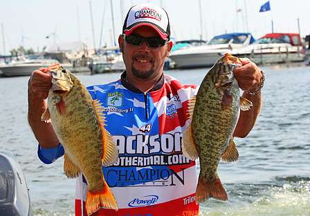 Ohio native Glenn Delong moved to 11th place on Day One with 19 pounds, 8 ounces. 