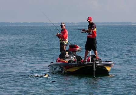 It didn't take long for Kevin VanDam to get into a rhythm and start filling the livewell.