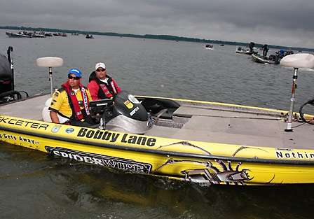 Bobby Lane was awarded the Advance Auto Parts Rookie of the Year trophy at the weigh-in on Day One. He led the point's race wire to wire, starting in Florida on home waters and finishing here in New York on Oneida Lake.