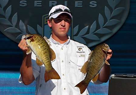 With a 15-pound, 13-ounce bag of Lake Onondaga bass, Doug McClung of Gramercy, La., finished in second place in the 15-18 year-old division.