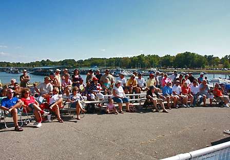 A good crowd was on hand to witness the final weigh-in of Central Open #2 on Kentucky Lake.