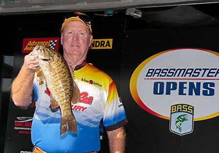 Pro Johnny Grice was only able to bring one fish to the scale, but its weight of 3-14 helped him into 85th in the standings out of a field of 148 anglers.