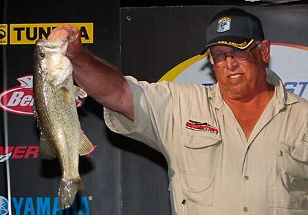 Co-angler Monty Kirby will fish on Day Three after finishes in 20th place Friday with 9-0.

