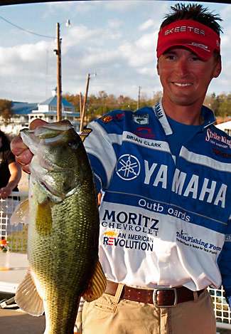 Elite pro Brian Clark finished Day Two in fifth place with 25-6.