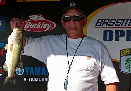 Co-angler Mickey Davis finished Day Two in fifth place with 12-0.
