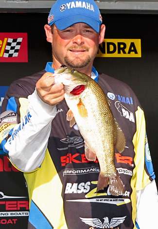 Pro Bradley Hallman said he has junk fished all week, which has put him in 6th with 24-11.