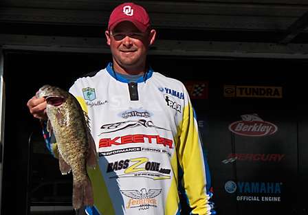 Bassmaster Elite Series pro Bradley Hallman could hardly believe he would take 2nd place after being plagued with boat trouble all week