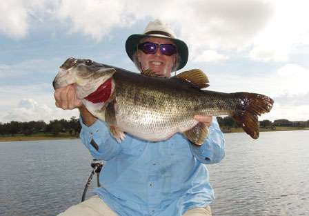 <strong>Terry Duggins</strong>
<p>
	14 pounds, 2 ounces<br />
	John's Lake, Fla<br />
	<b>Lure:</b> 4-inch wild shiner</p>
