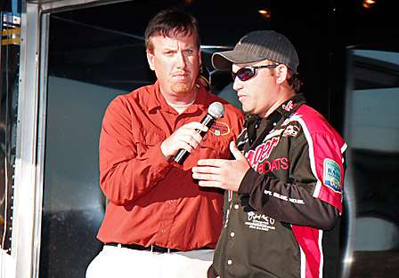 Bassmaster Elite Series pro Brian Hudgins talks about the area he fished and how he was able to win the Championship.