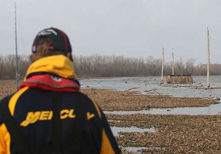 There were seven duck blinds within sight of Klein's first stop.