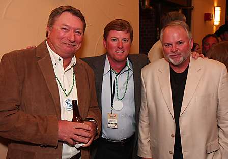 Kelly Jordon (center) is proud to call Bassmaster Elite Series legends, Denny Brauer and Tommy Biffle his friends.