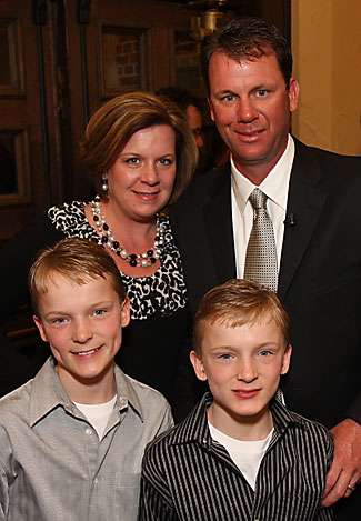 Toyota Angler of the Year Kevin Van Dam along with his wife Sherry and their sons, Nicholas and Jackson.