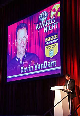 Kevin Van Dam is one of the best fishermen in the world, and for the next year, the official title will follow him. He eloquently thanked others without mentioning a word about himself.
