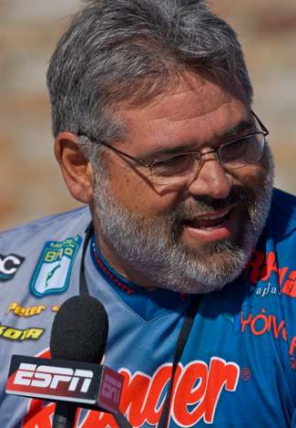 Peter Thliveros has been through several media day events during his BASS career. Thliveros has qualified for 13 Bassmaster Classics. 