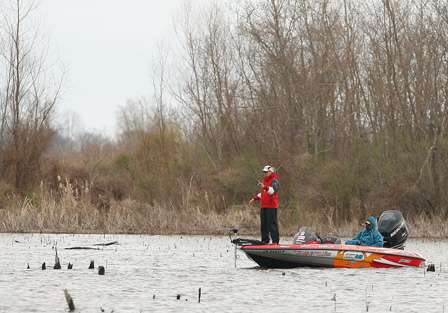 Randy Howell started Day Two in ninth place with 16 pounds, 3 ounces.