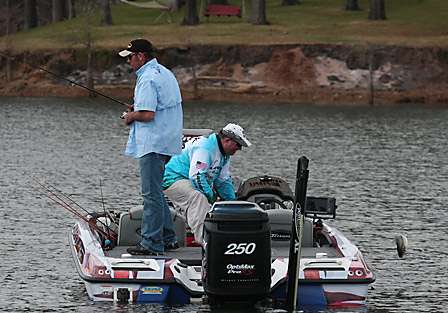 Narramore's catch doesn't measure up to the 14 inch length limit on Toledo Bend Lake.