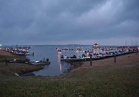 Cloud cover and wind met the anglers on Day Three of the Central Open out of Cypress Bend Park on Toledo Bend.