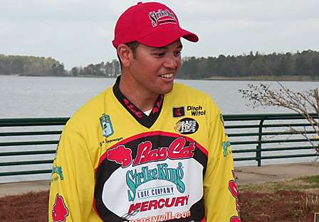 James Niggemeyer is stunned to see that he has won the fish-off.