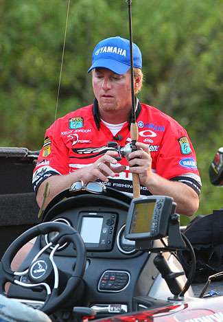 Kelly Jordon has built a formidable lead after the first two days of fishing. 