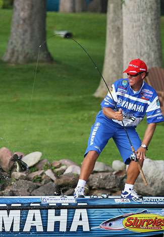 Rojas boated three fish in the first 30 minutes of the tournament. He was in first place after two days on Oneida Lake in last year's Memorial Major that shifted to Lake Onondaga for the semifinals and finals.