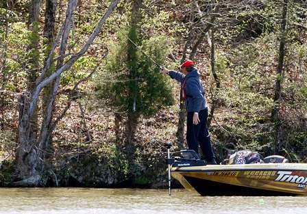 Gary Klein was flipping on Day Two and started the morning in 16th place with 14 pounds.