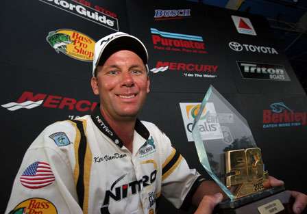 In 2005, KVD went on a tear, winning three BASS tournaments in a row, including the Classic on Pittsburgh's Three Rivers.