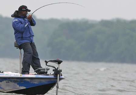 Monroe hooks up on Day Two of the SpongeTech Tennessee Triumph.