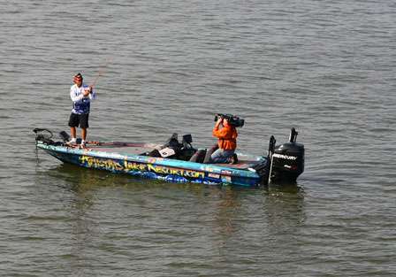 Velvick, currently in fifth place, is looking to make a major move in the Toyota Tundra Bassmaster Angler of the Year standings and get to fish in the postseason.