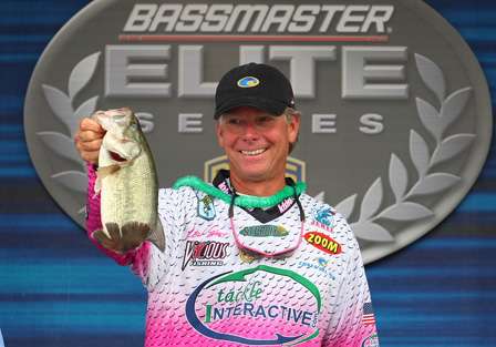 Kevin Short, showing off his Day Three fish, pulls into sixth with 31-6.