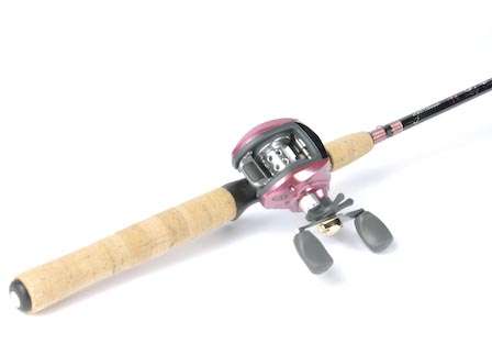Pflueger Lady Endeavor casting combo<br>This 6-foot, 3-inch medium action combo comes with a matched Lady Endeavor reel that has four ball bearings and two casting adjustments. Its short butt section is ideal for smaller hands.