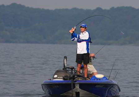 Bassmaster Elite Series pro Takahiro Omori, who lives only a few hours up the road, was struggling early, but was not about to slow down, knowing full well he could turn it around at any time.